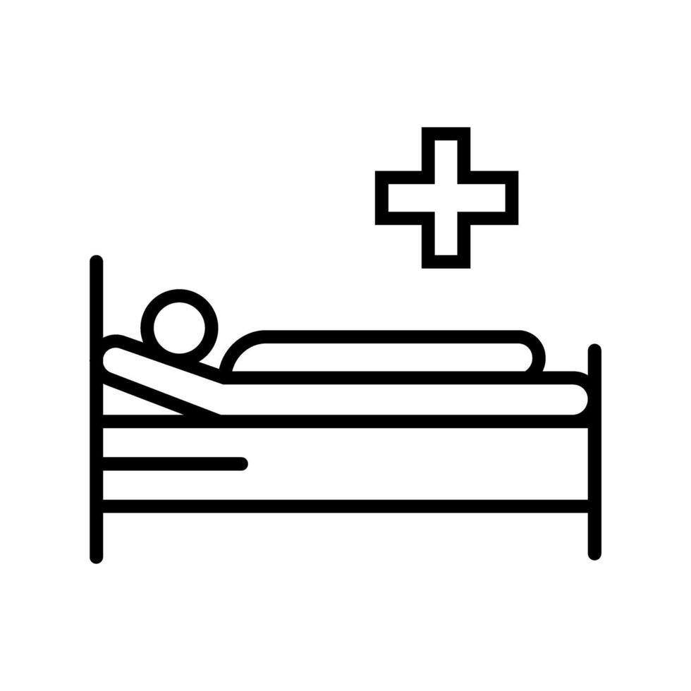 geduldig Bett Vektor Symbol