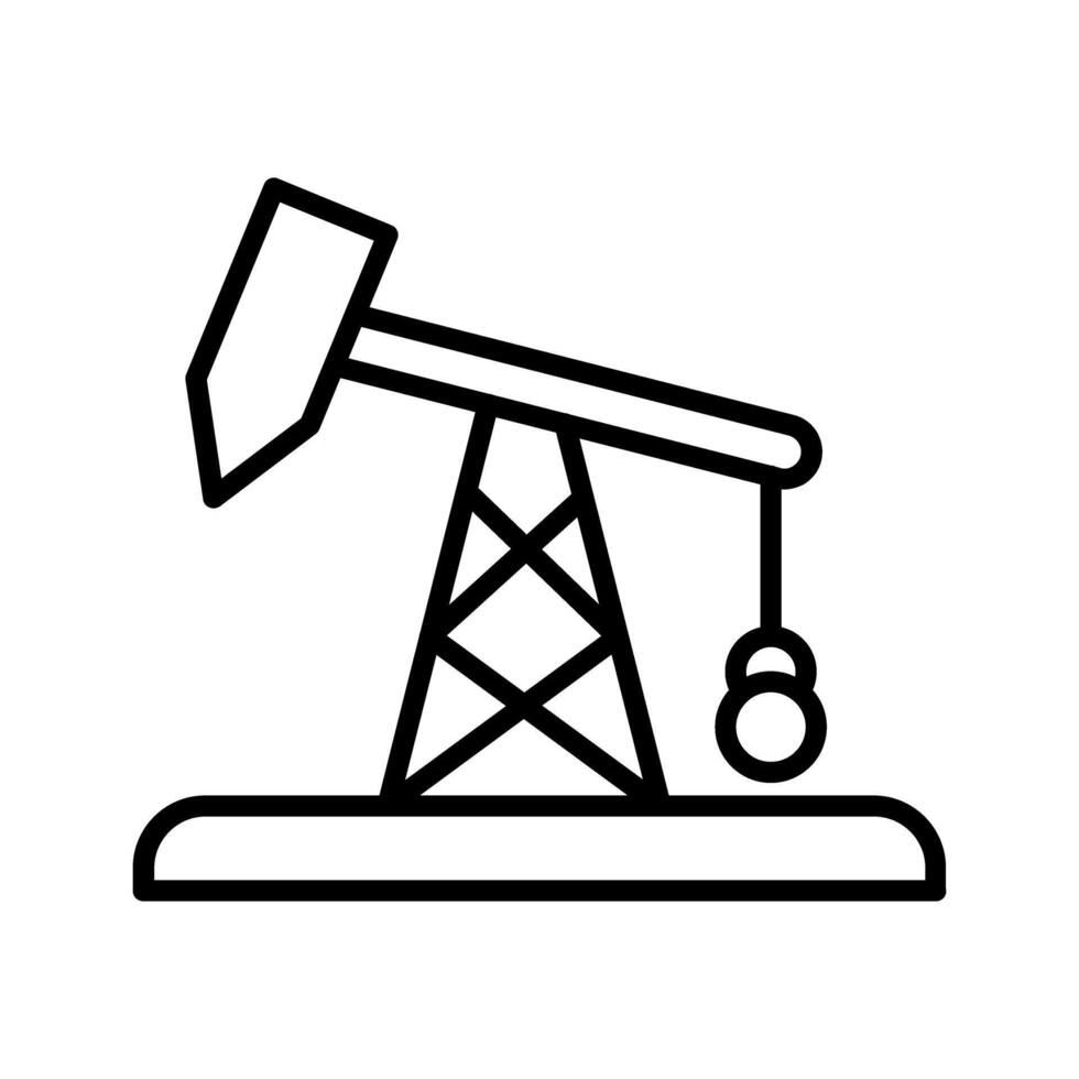 Pumpjack-Vektorsymbol vektor