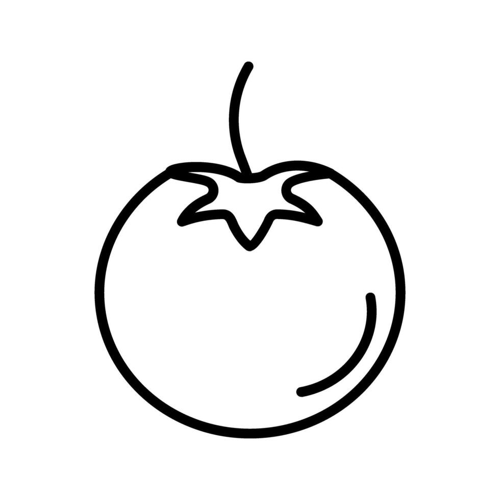 Symbol für Tomatenvektor vektor