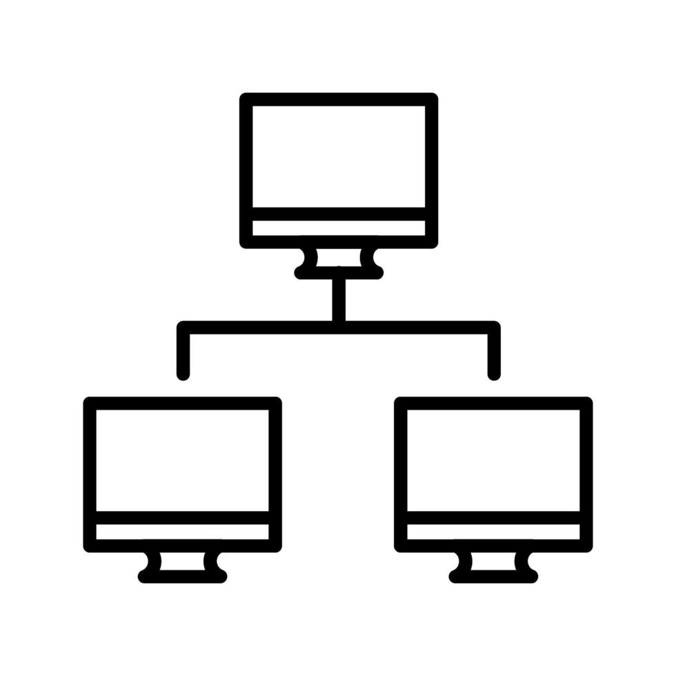 Vektorsymbol für Computernetzwerke vektor