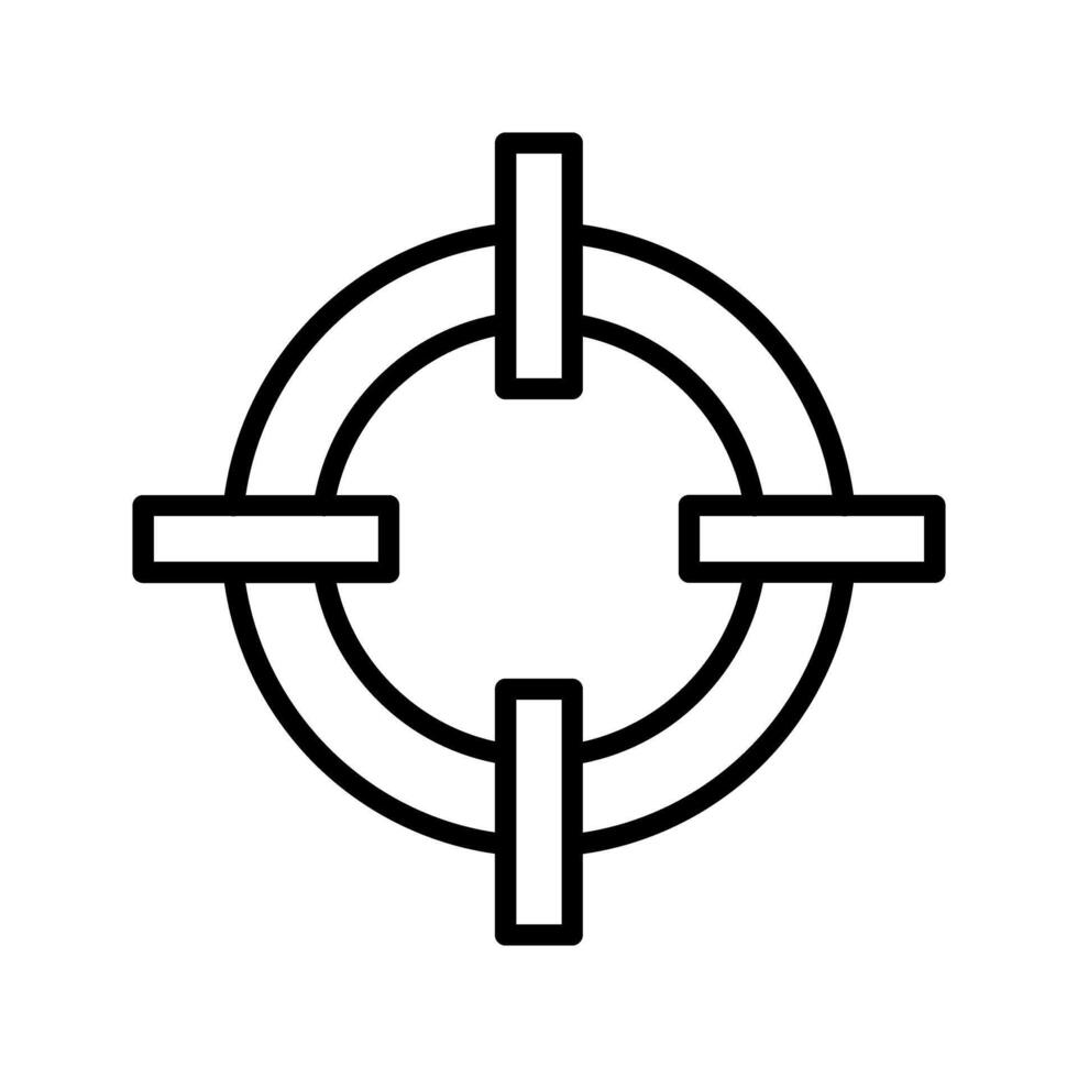 Rettungsring-Vektor-Symbol vektor