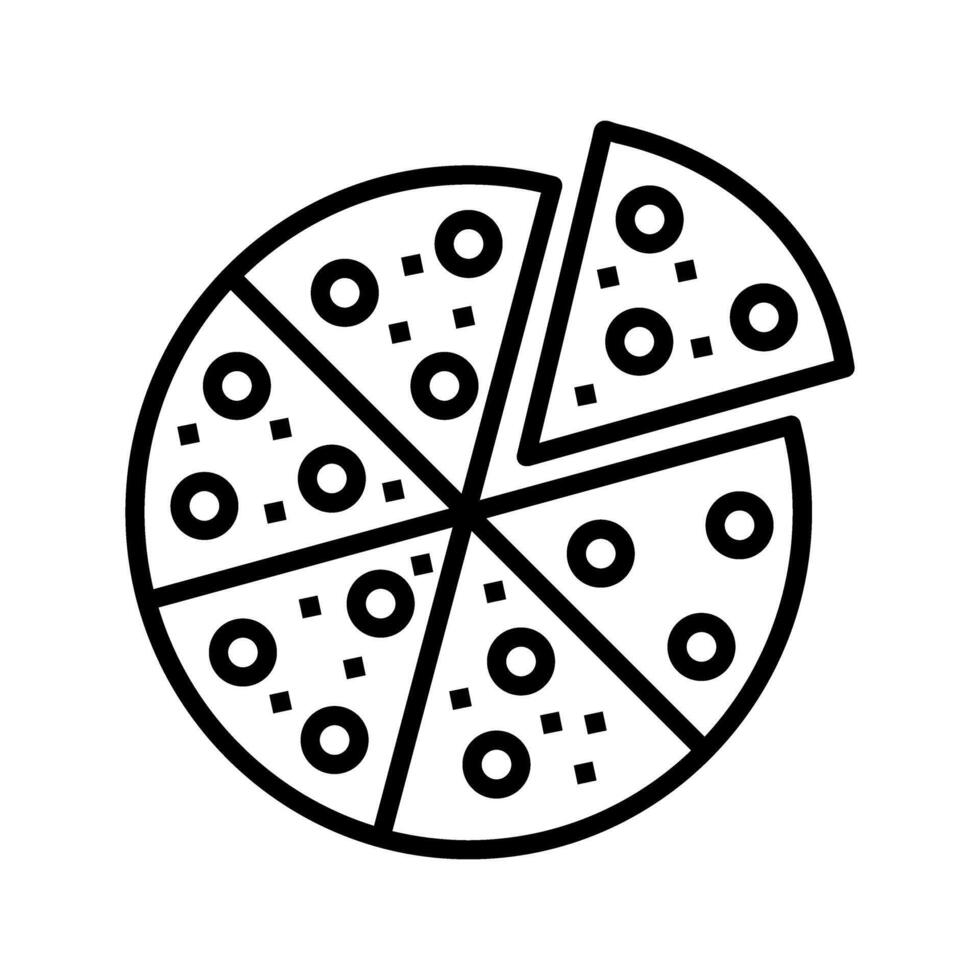 Vektorsymbol für Pizzastücke vektor