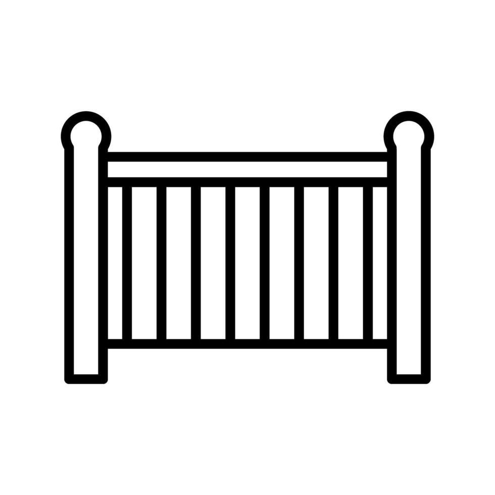 Babybett-Vektor-Symbol vektor