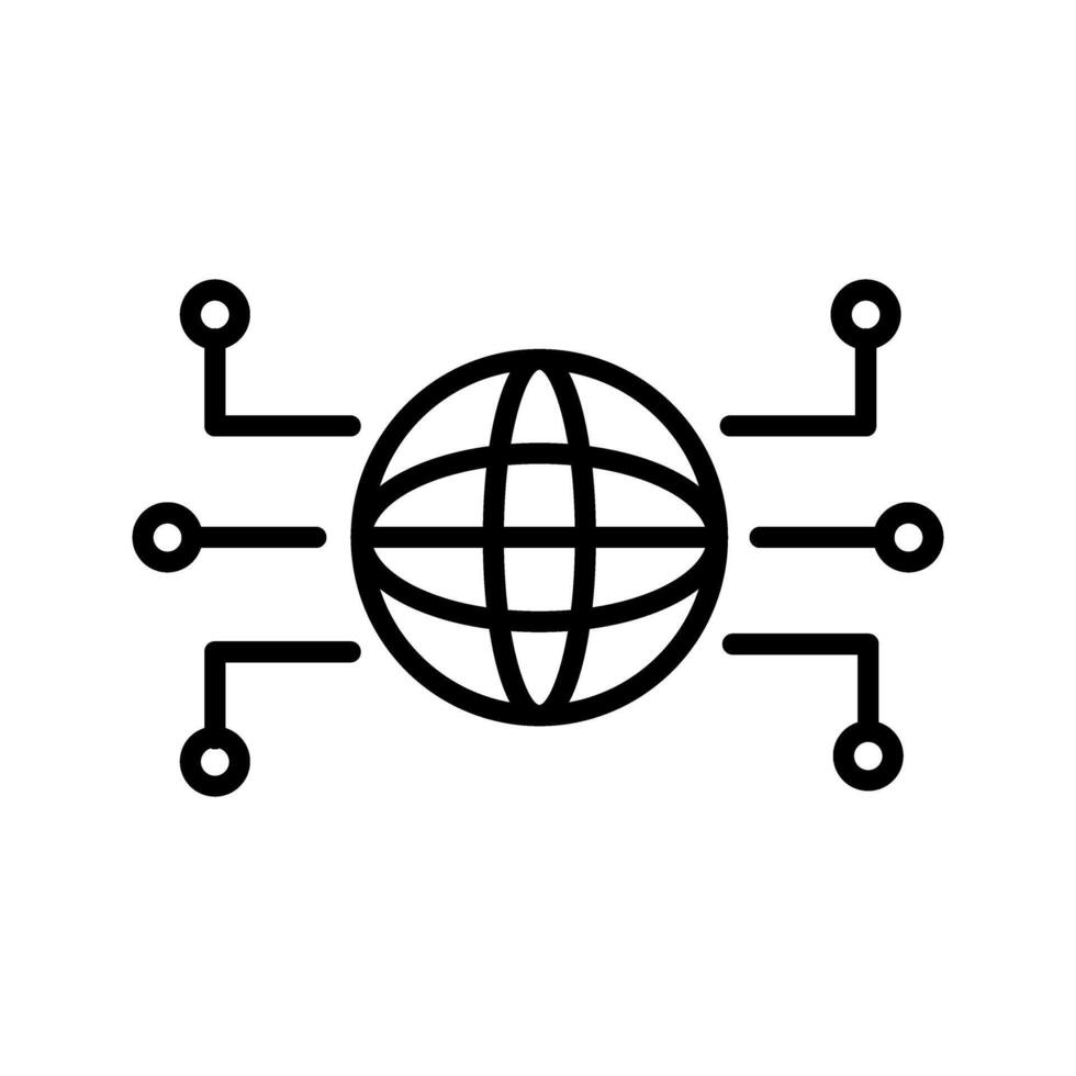 Internet-Vektor-Symbol vektor