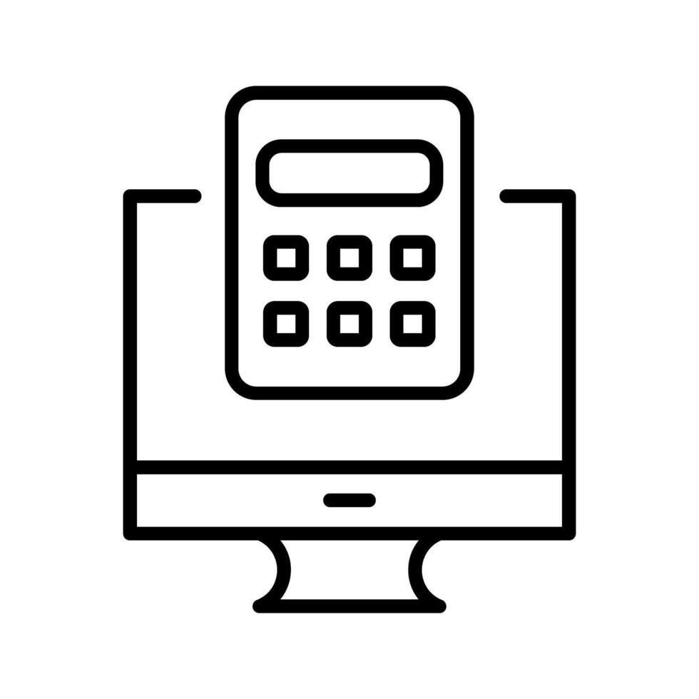 Rechner Vektor Icon
