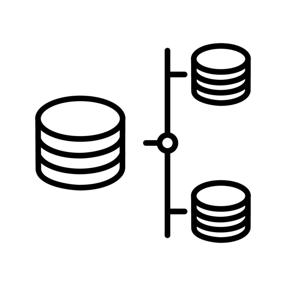 data dela med sig vektor ikon