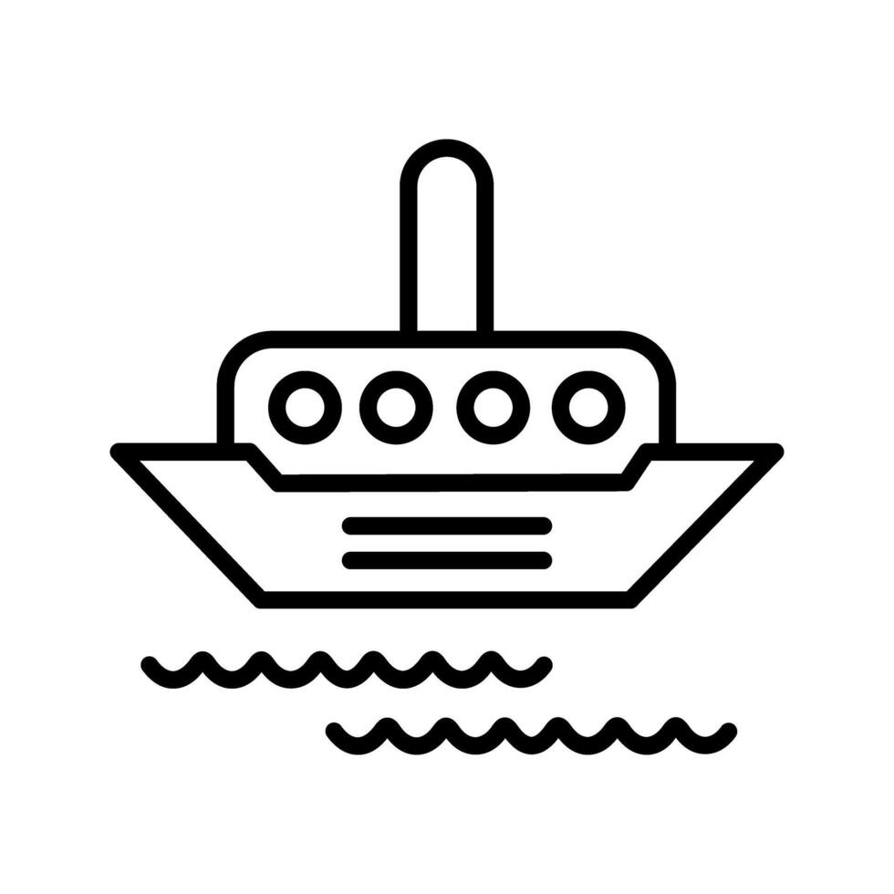 Dampfschiff-Vektorsymbol vektor