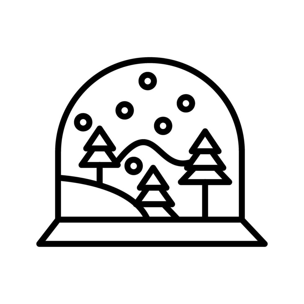 Schnee Globus Vektor Symbol