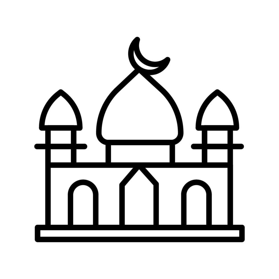 Moschee-Vektor-Symbol vektor