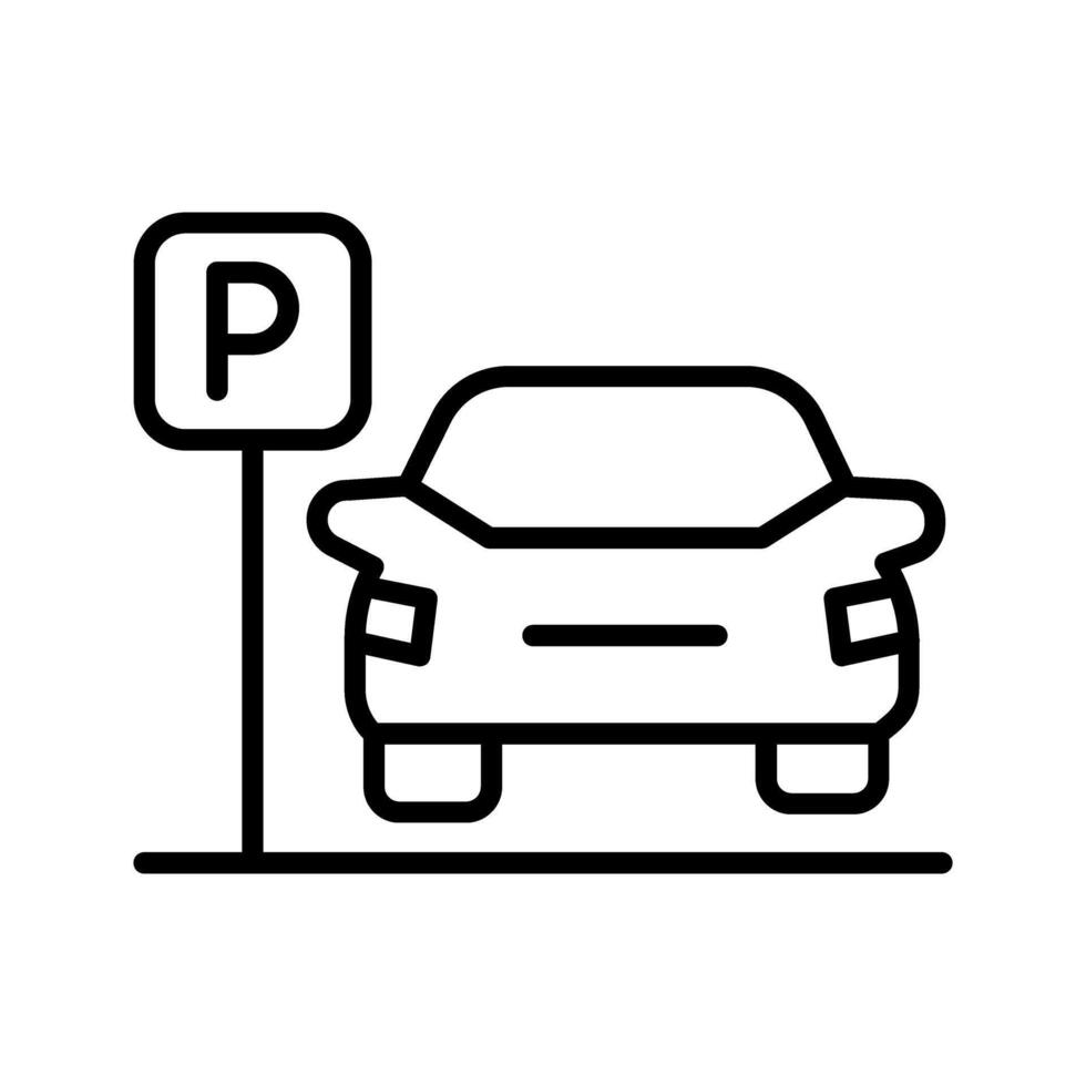 parkering vektor ikon