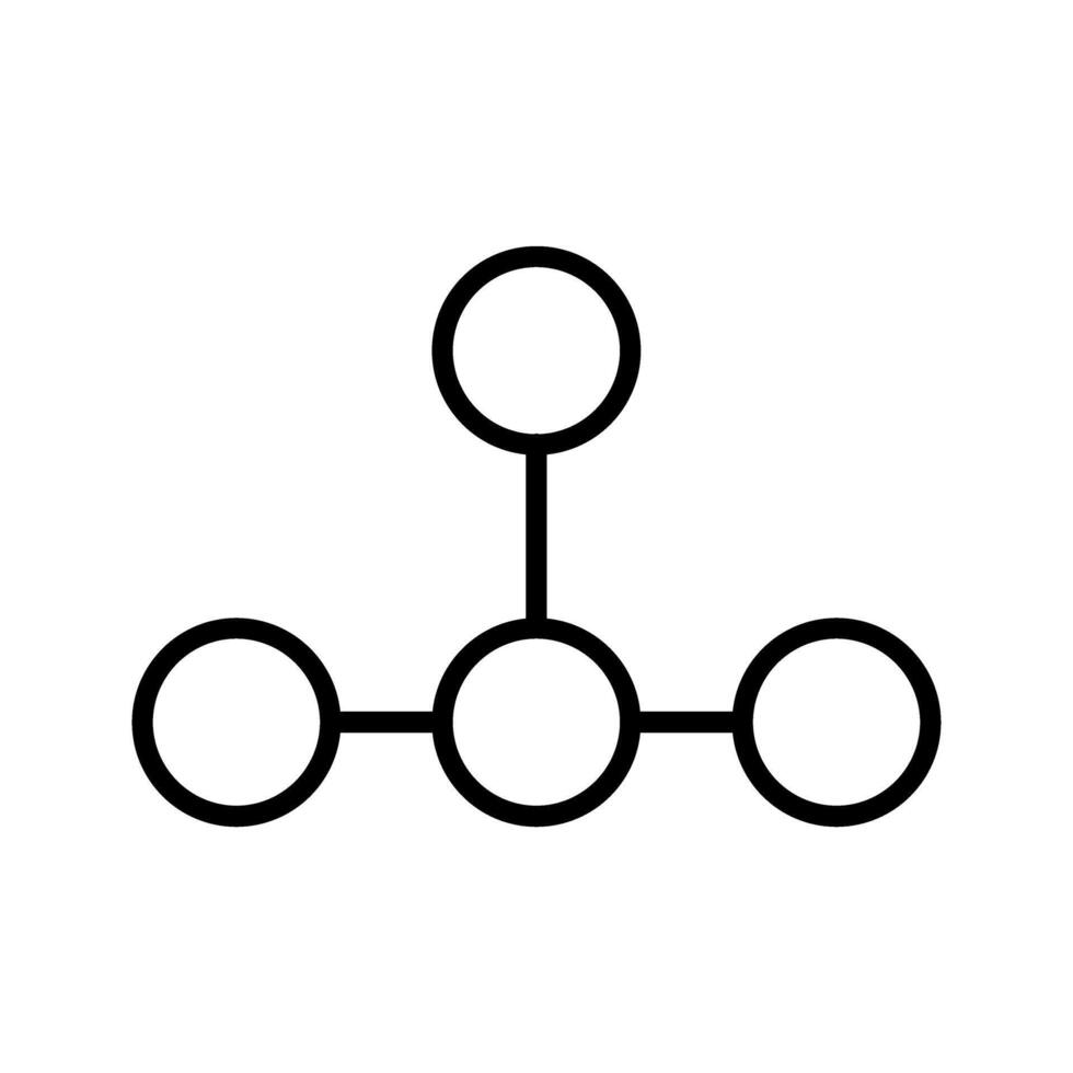 Hierarchie-Vektorsymbol zeichnen vektor