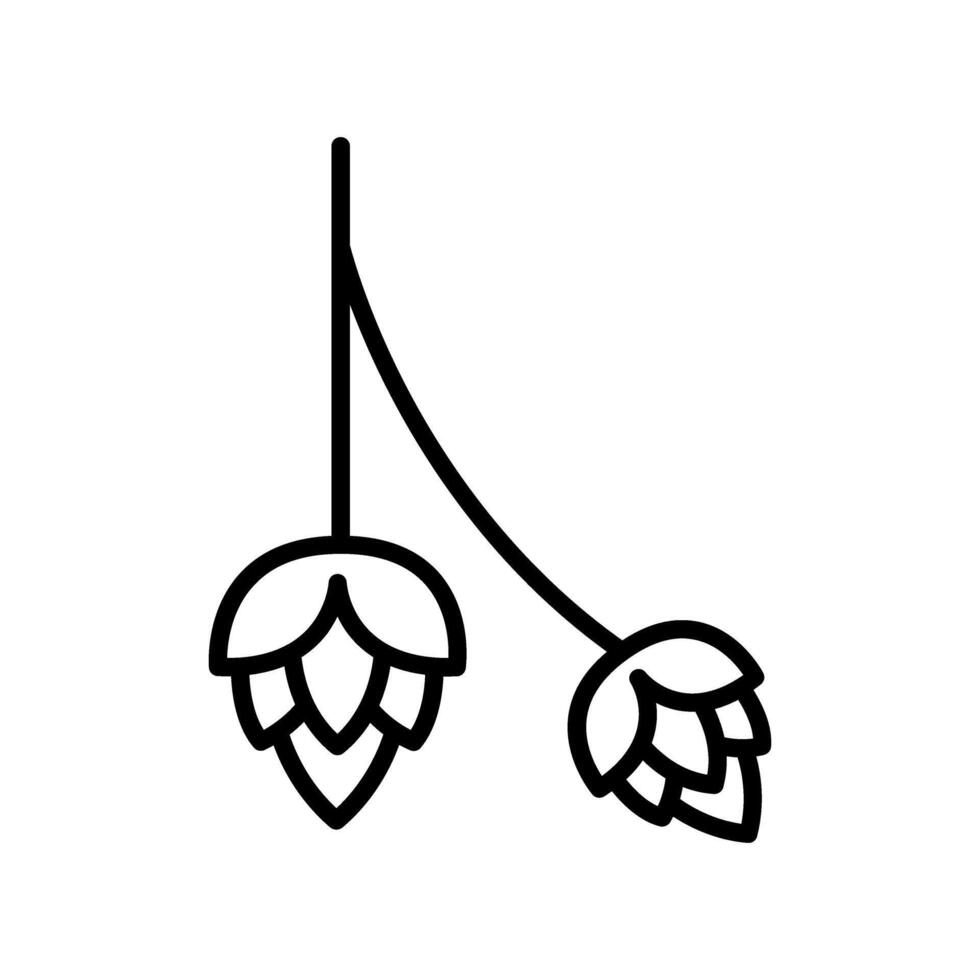 Hopfen-Vektor-Symbol vektor