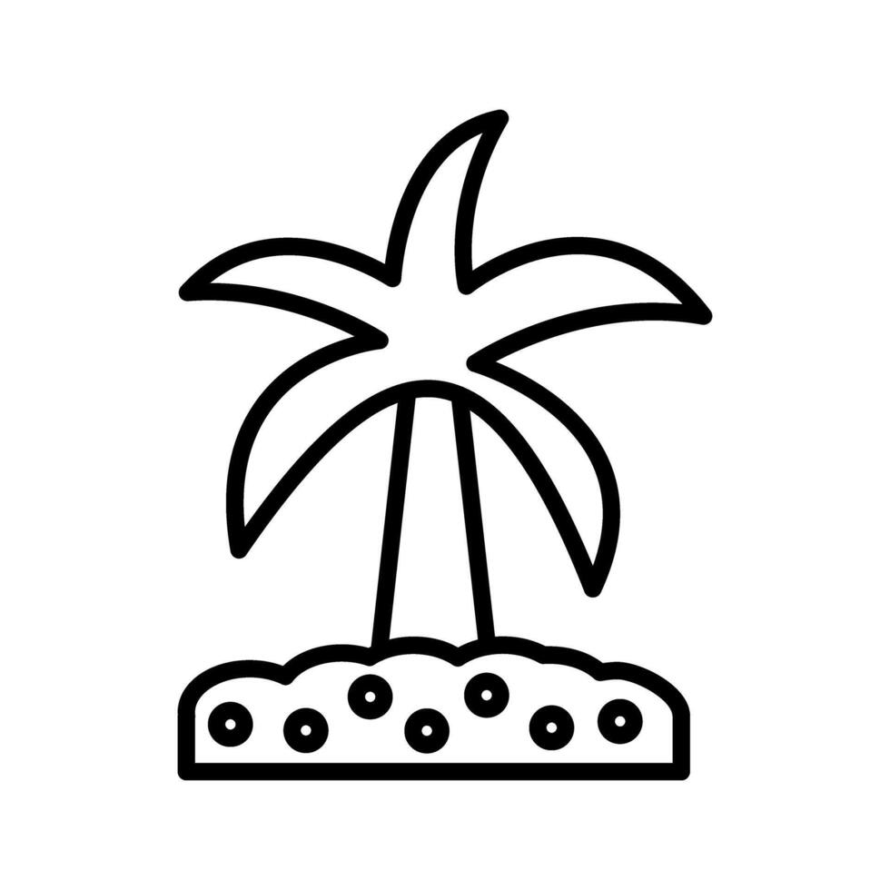 Vektorsymbol Kokospalmen vektor