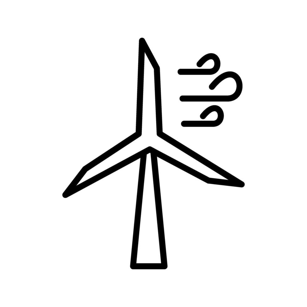 Symbol für Windmühlenvektor vektor