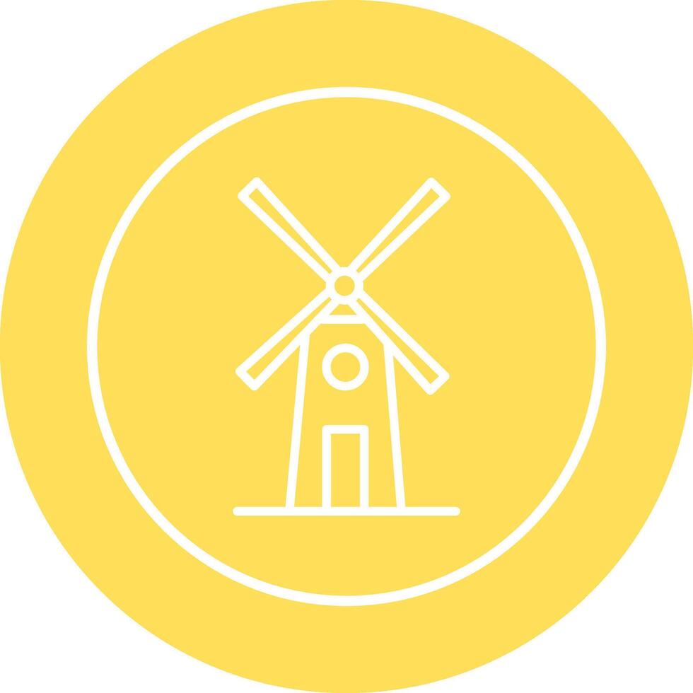 Symbol für Windmühlenvektor vektor