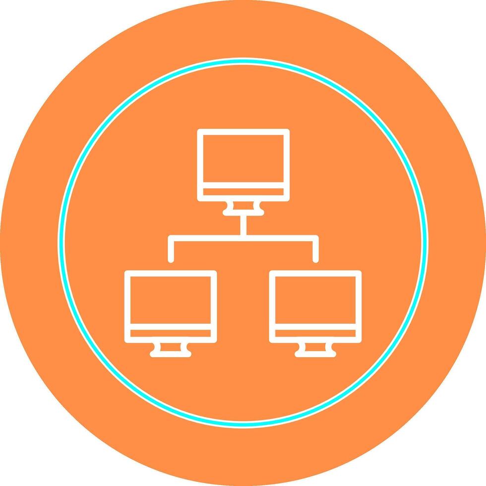 Vektorsymbol für Computernetzwerke vektor