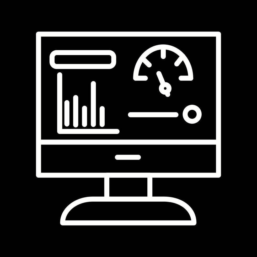 Dashboard-Vektorsymbol vektor