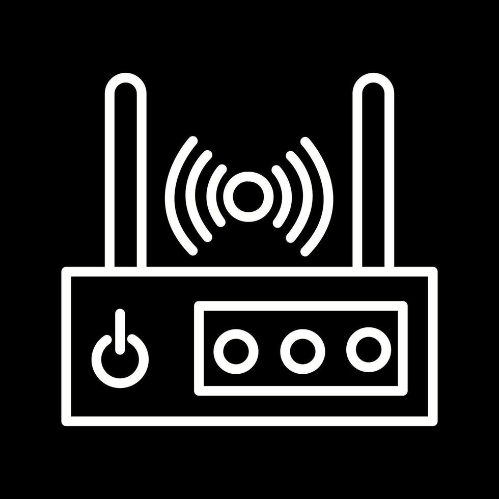 WLAN-Router-Vektorsymbol vektor