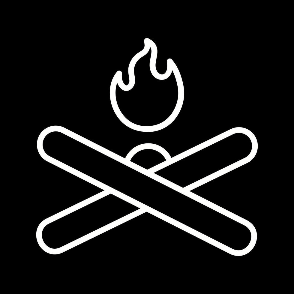 Lagerfeuer-Vektor-Symbol vektor