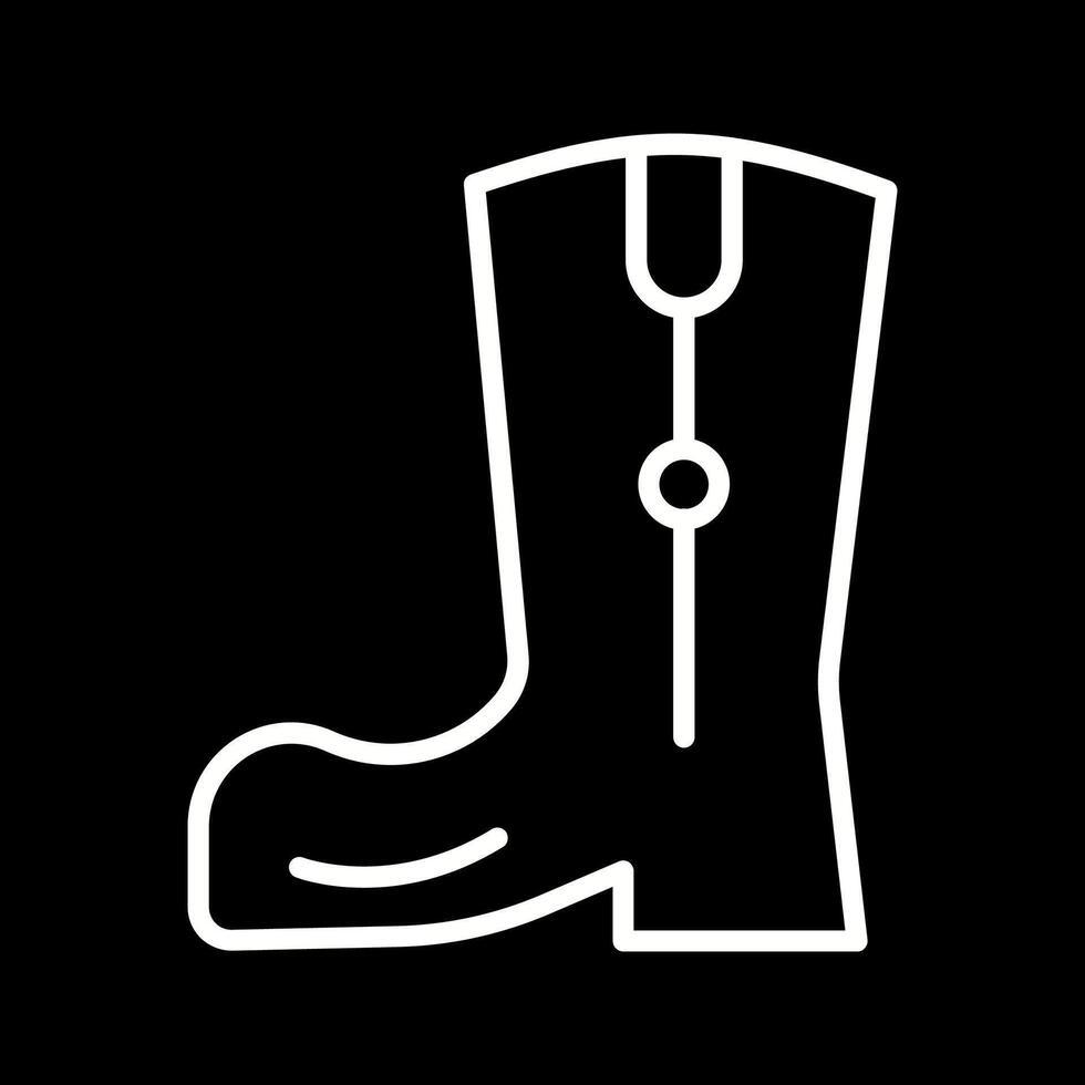 Vektorsymbol für Cowboystiefel vektor