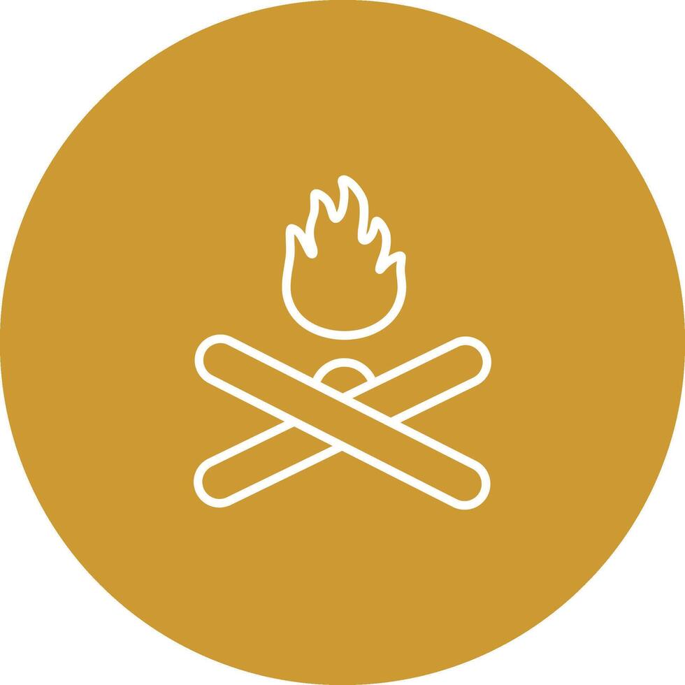 Lagerfeuer-Vektor-Symbol vektor