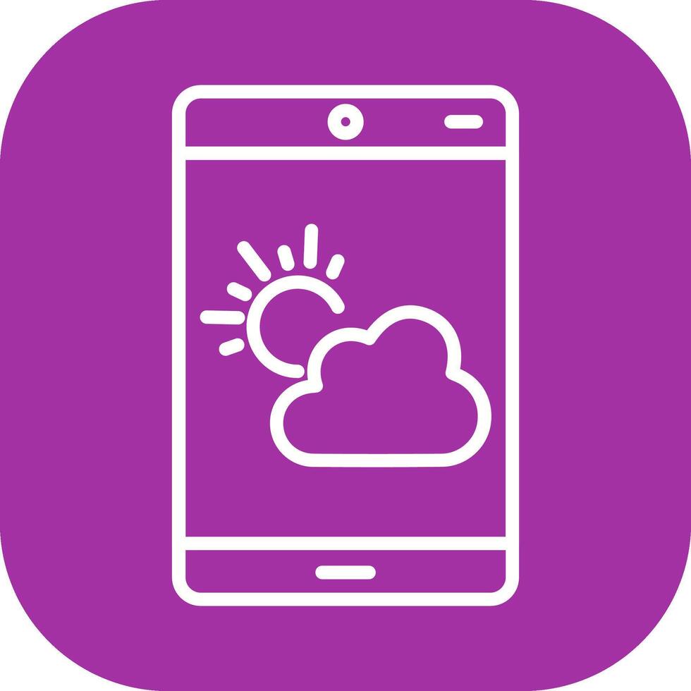 väder app vektor ikon