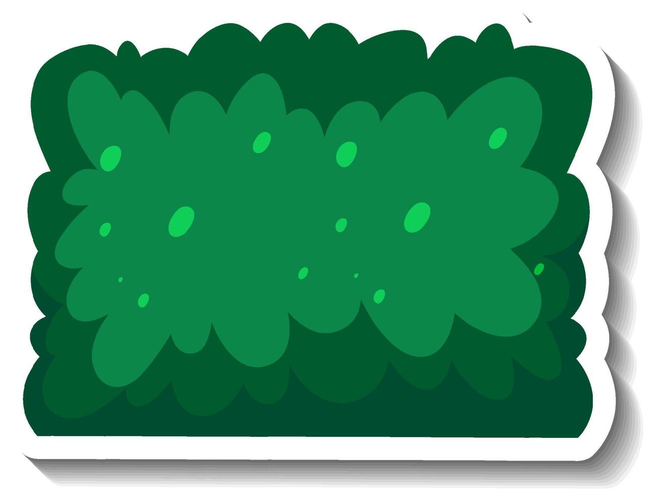 ein grüner Busch im Cartoon-Stil vektor