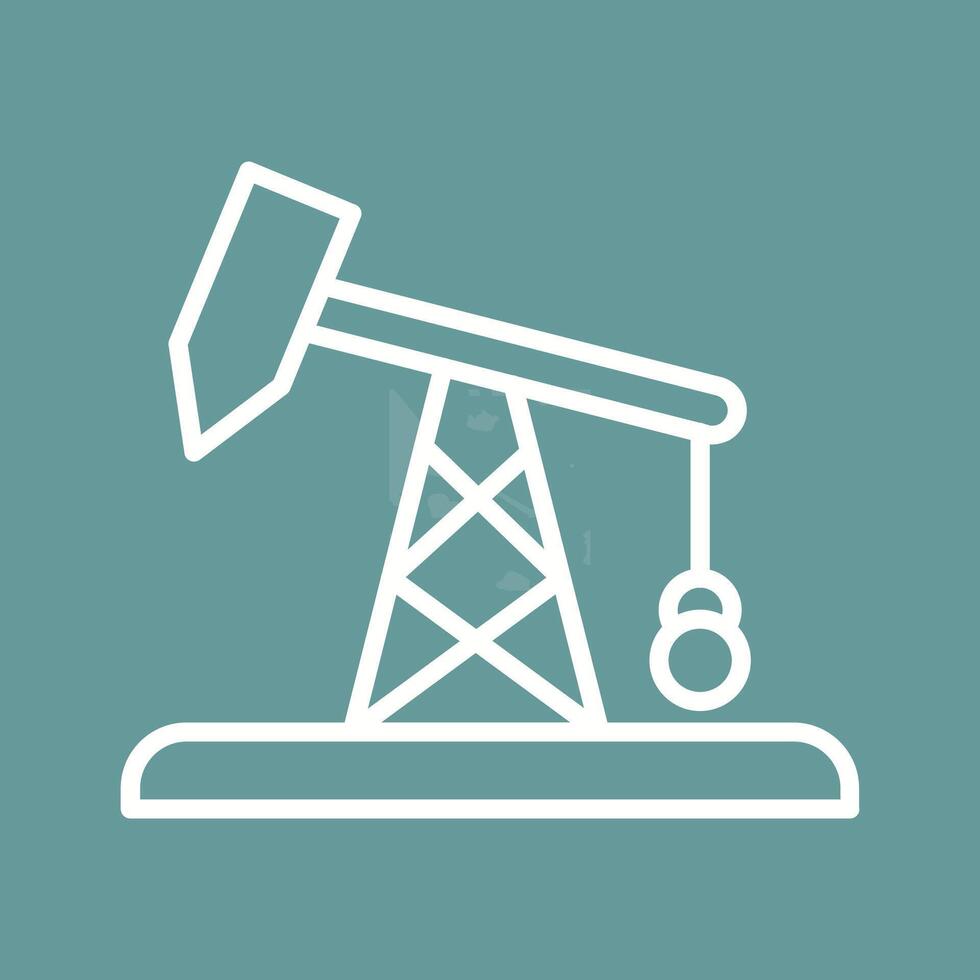 Pumpjack-Vektorsymbol vektor