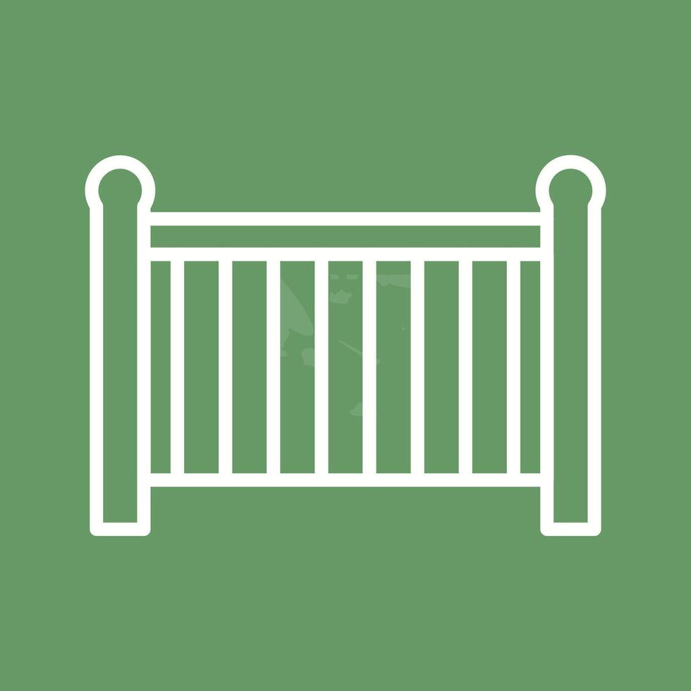 Babybett-Vektor-Symbol vektor