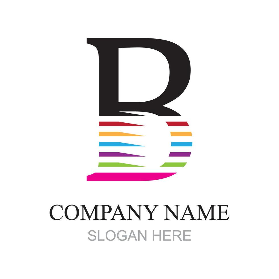 Brief b Logo Design, Brief b Logo, b Logo, branding Identität korporativ b Logo Vektor Design Vorlage