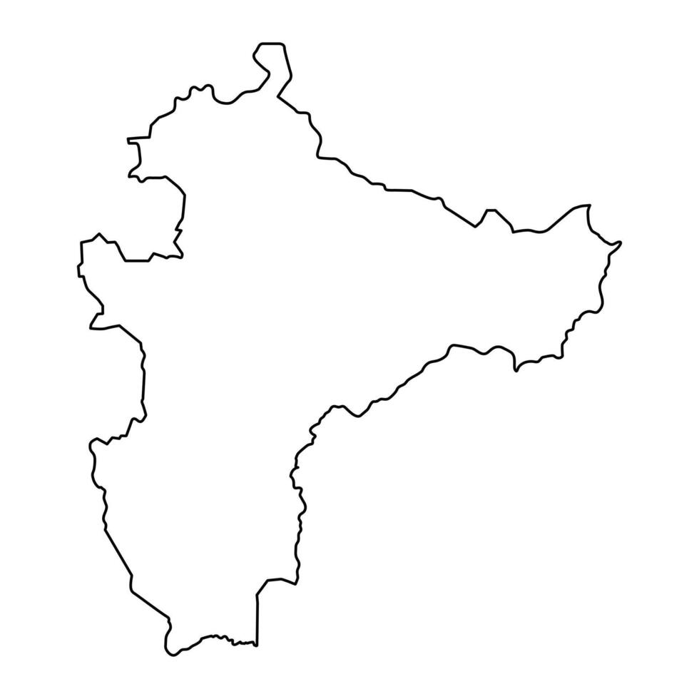 söder väst etiopien människors område Karta, administrativ division av etiopien. vektor illustration.