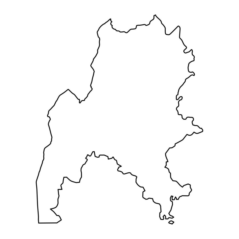 Benishangul Gumuz Region Karte, administrative Aufteilung von Äthiopien. Vektor Illustration.