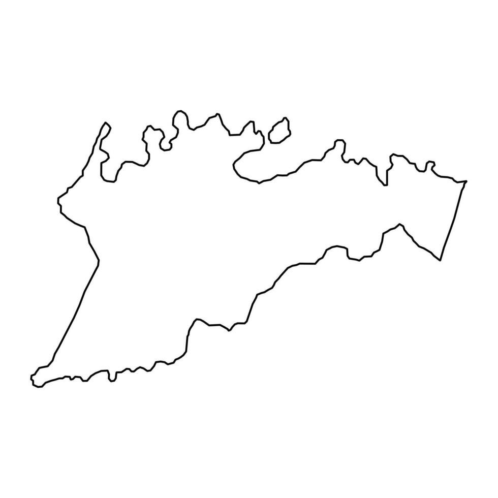 sua grevskap Karta, administrativ division av amerikan samoa. vektor illustration.