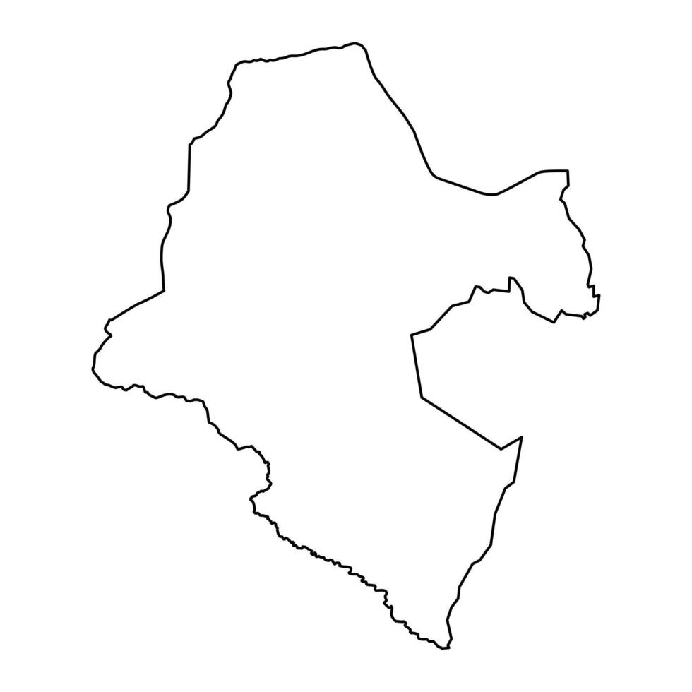 lol Zustand Karte, administrative Aufteilung von Süd Sudan. Vektor Illustration.