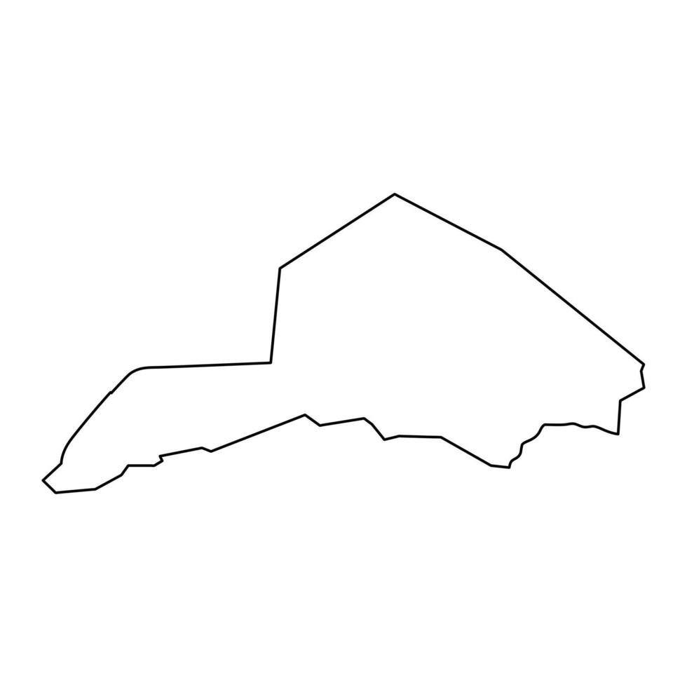 ruweng administrativ område Karta, administrativ division av söder sudan. vektor illustration.