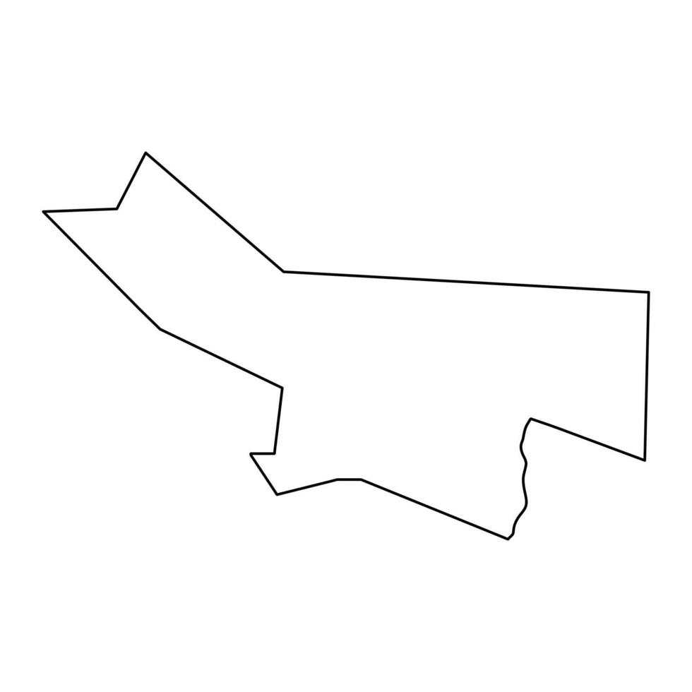 terekeka stat Karta, administrativ division av söder sudan. vektor illustration.