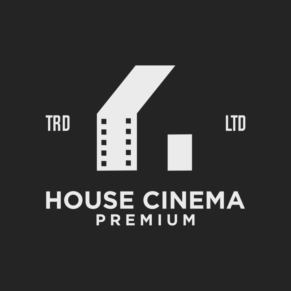 Haus Zuhause Studio Film Kino Video Logo Symbol Design Illustration vektor