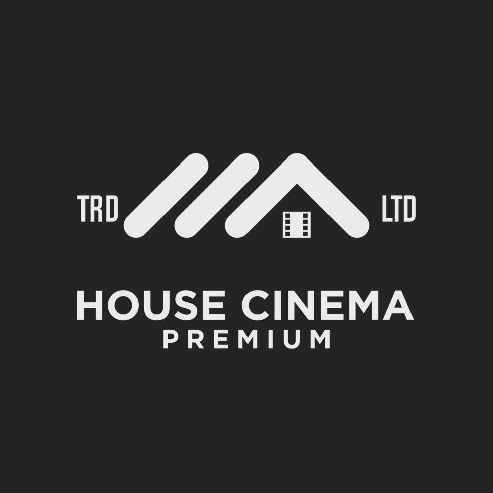 Haus Zuhause Studio Film Kino Video Logo Symbol Design Illustration vektor