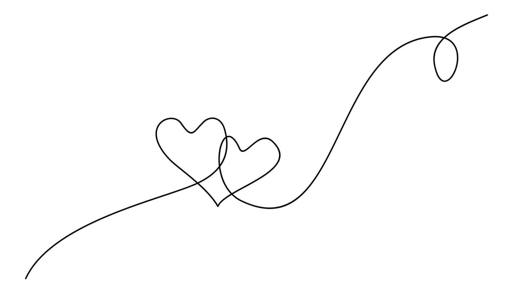 härd kärlek kontinuerlig linje hand skrivning illustration vektor