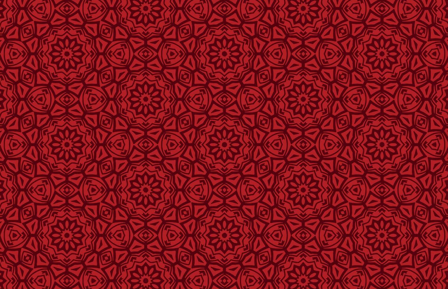 röd blommig design mönster vektor