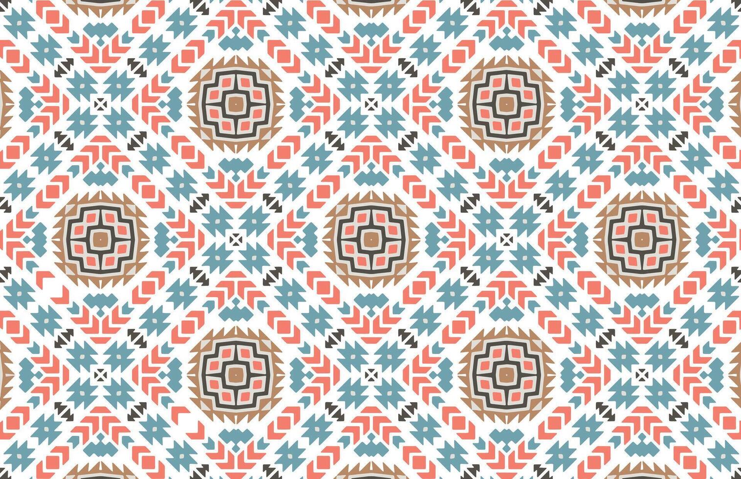 färgrik aztec design mönster vektor