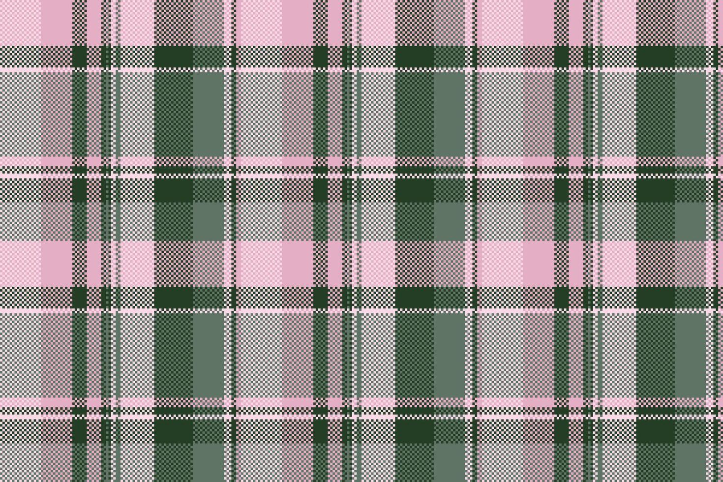 Basic Tartan Plaid Hintergrund, Material prüfen Textur Textil. geometrisch Vektor Muster nahtlos Stoff im Licht und Pastell- Farben.