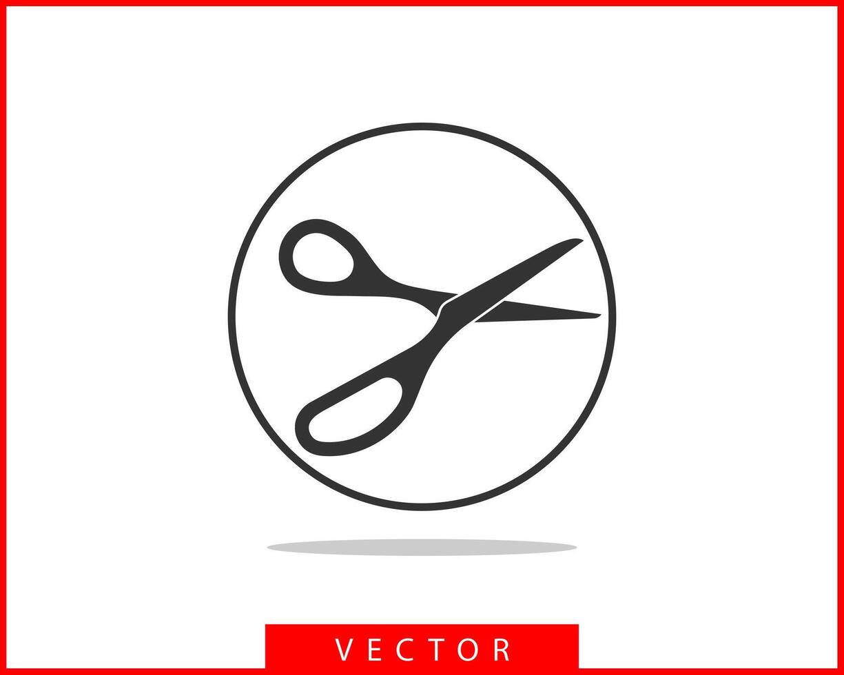 scissor ikon. sax vektor design element eller logotyp mall. svart och vit silhuett isolerat.