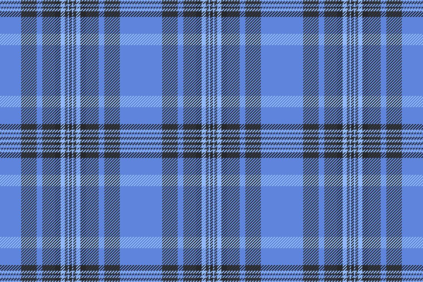 grungy tartan kolla upp textur, landskap tyg bakgrund mönster. inföding vektor sömlös pläd textil- i blå och mörk färger.