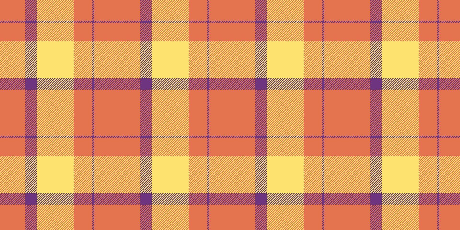 Paisley Muster Textur überprüfen, gestaltet Hintergrund Textil- nahtlos. sanft Stoff Tartan Vektor Plaid im rot und Gelb Farben.