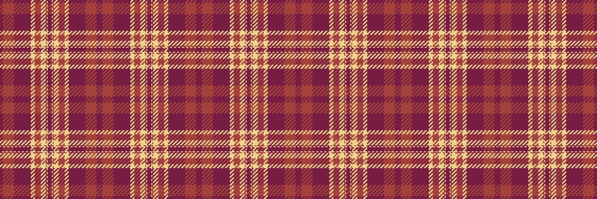 fiber tartan vektor sömlös, rand tyg kolla upp bakgrund. päls mönster textil- textur pläd i rosa och röd färger.