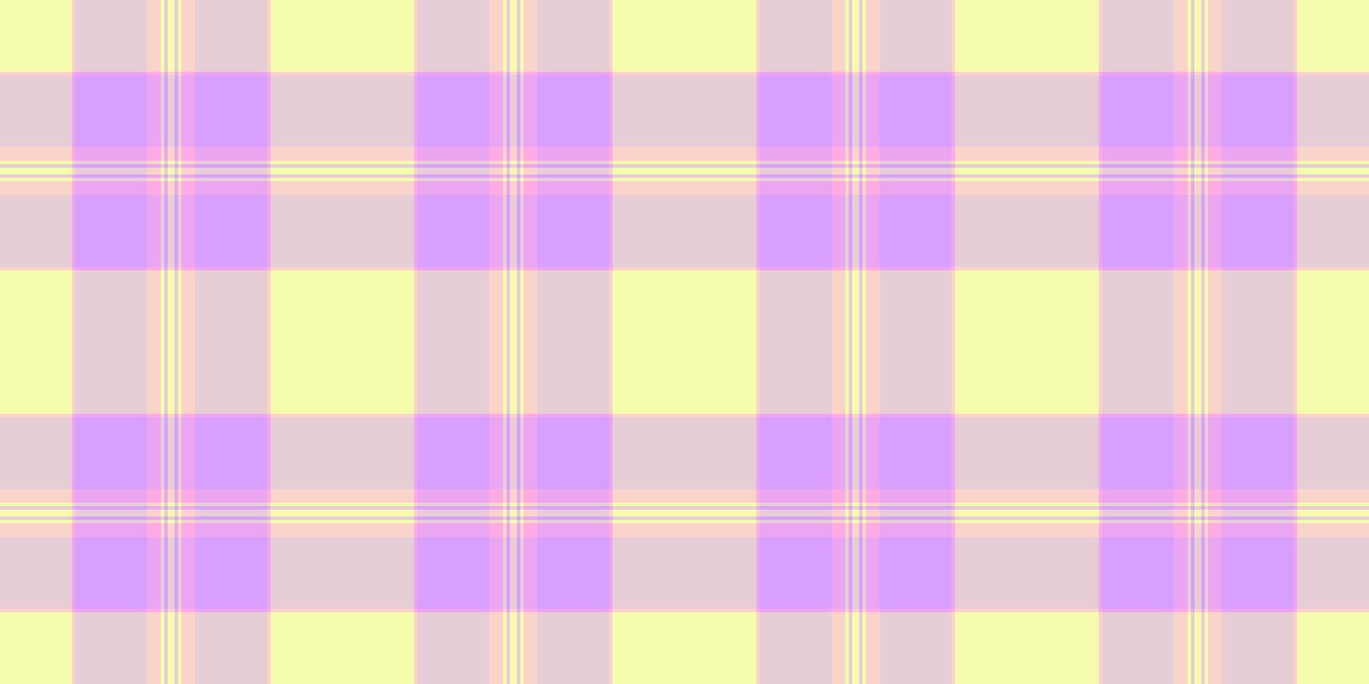 ikonisch Textur Plaid Stoff, Unterwäsche Hintergrund Vektor nahtlos. periodisch Tartan prüfen Textil- Muster im Königin Rosa und Licht Farben.