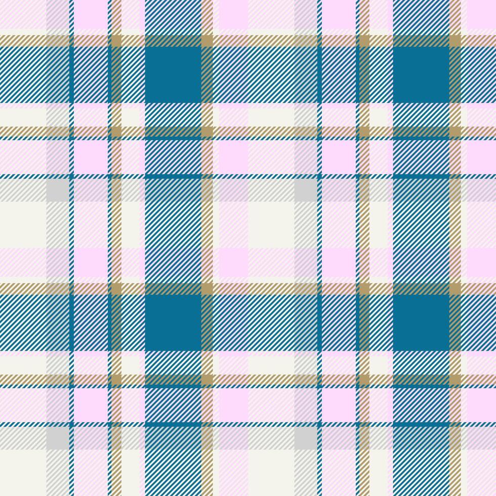 tartan schottland nahtloser karierter mustervektor. Retro-Hintergrundstoff. Vintage Check Farbe quadratische geometrische Textur. vektor