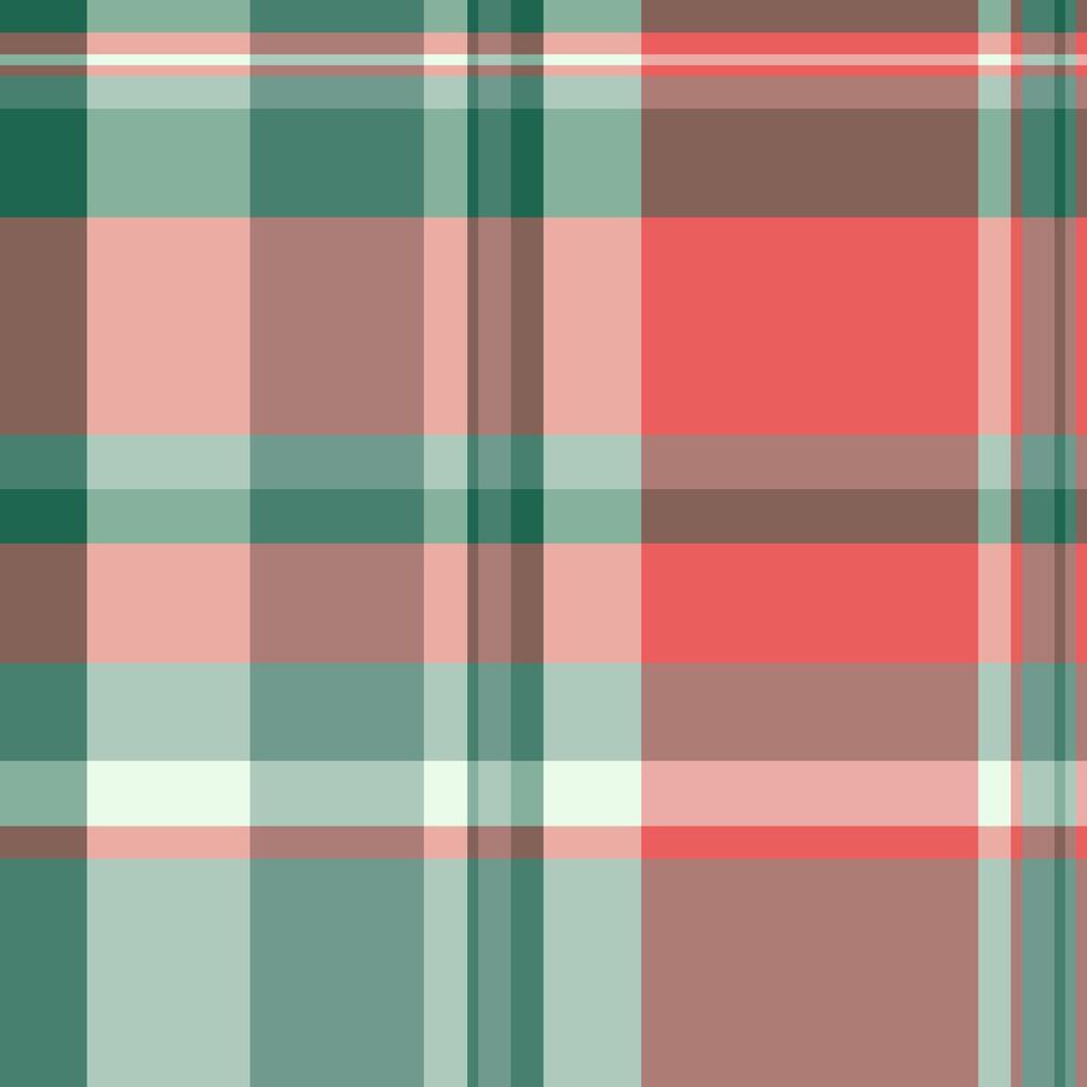 schön Tartan Textur nahtlos, Farbe Textil- Muster überprüfen. Mosaik Vektor Stoff Plaid Hintergrund im rot und Pastell- Farben.