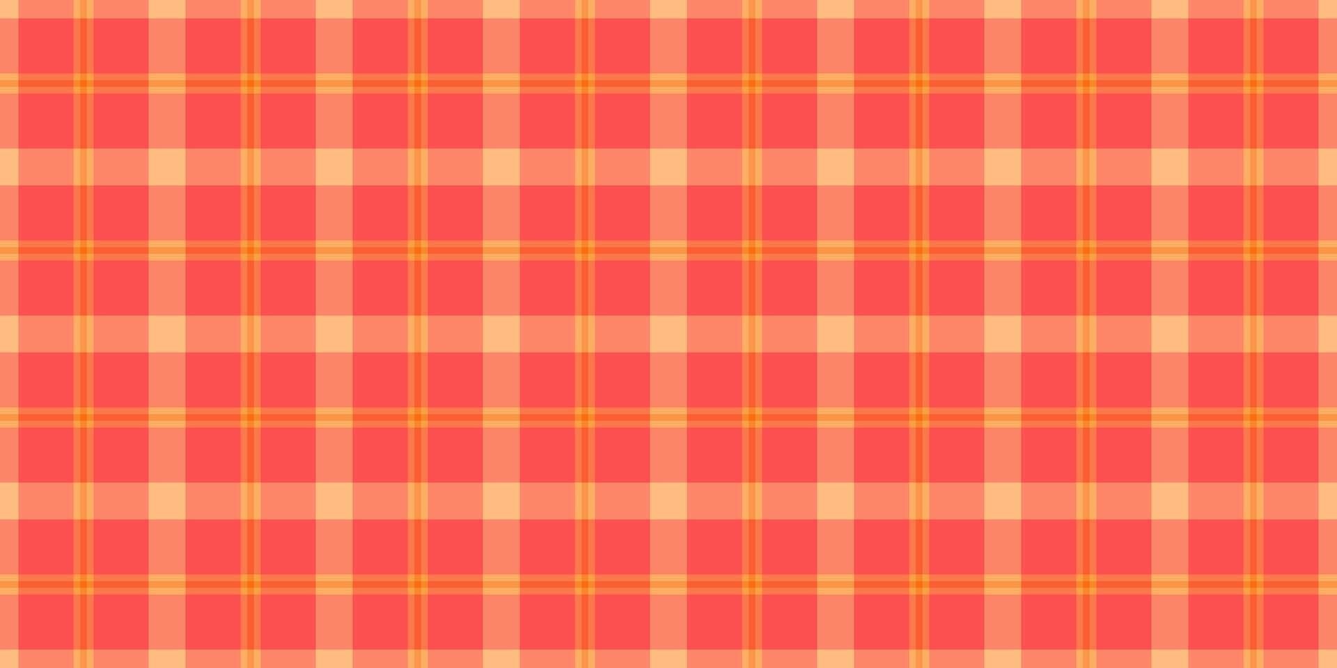 hippie sömlös kolla upp textil, ceremoni textur tyg tartan. kvalitet mönster pläd bakgrund vektor i röd och orange färger.